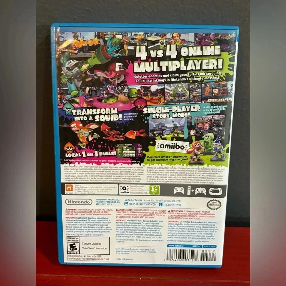 Nintendo Wii U Splatoon Game